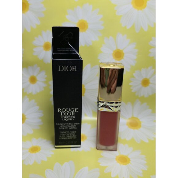 Rouge Dior Forever Liquid Lipstick 333 Intrigue Sequin New In Box Full Size - Picture 1 of 8